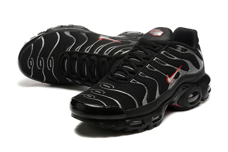 Black University Red Metallic Silver