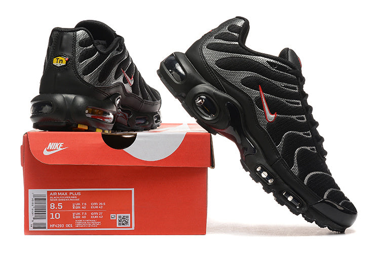 Black University Red Metallic Silver